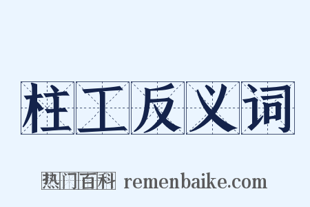 柱工反义词是什么意思的图片